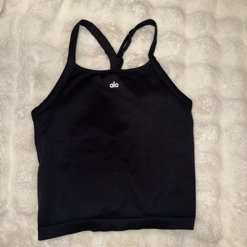 Alo Ribbed Favorite Bra Tank Large NWT